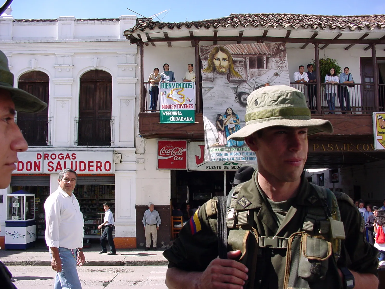 Colombian soldiers in Rionegro Antioquia, 2001